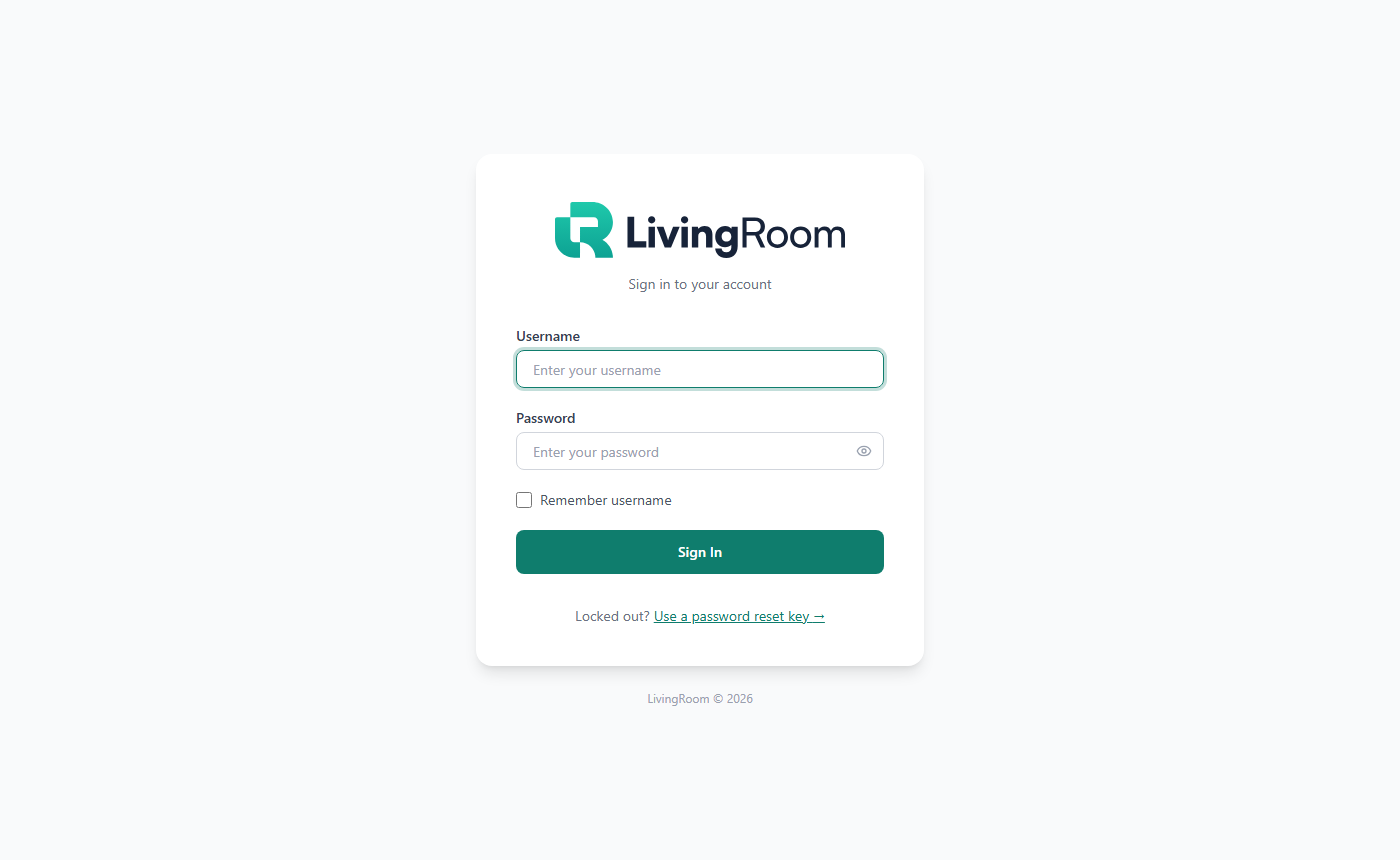 The sign-in page with Username, Password, Remember username and Sign In